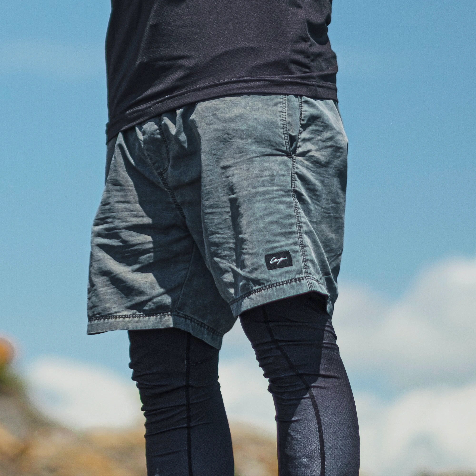 Angler wearing Cavy quick-dry fishing shorts designed for tropical saltwater fishing