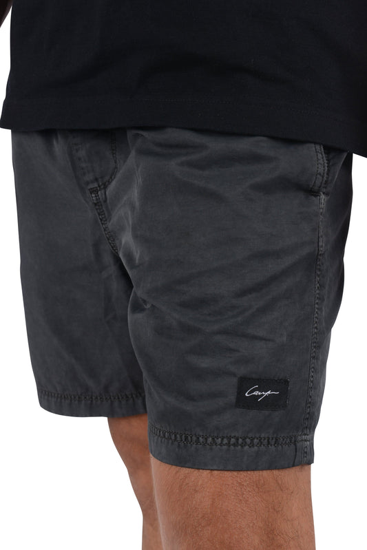 Cavy Washed Black Walk Shorts