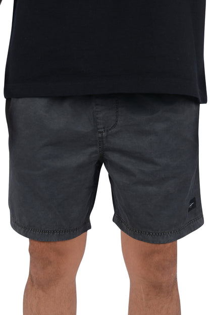 Cavy Washed Black Walk Shorts