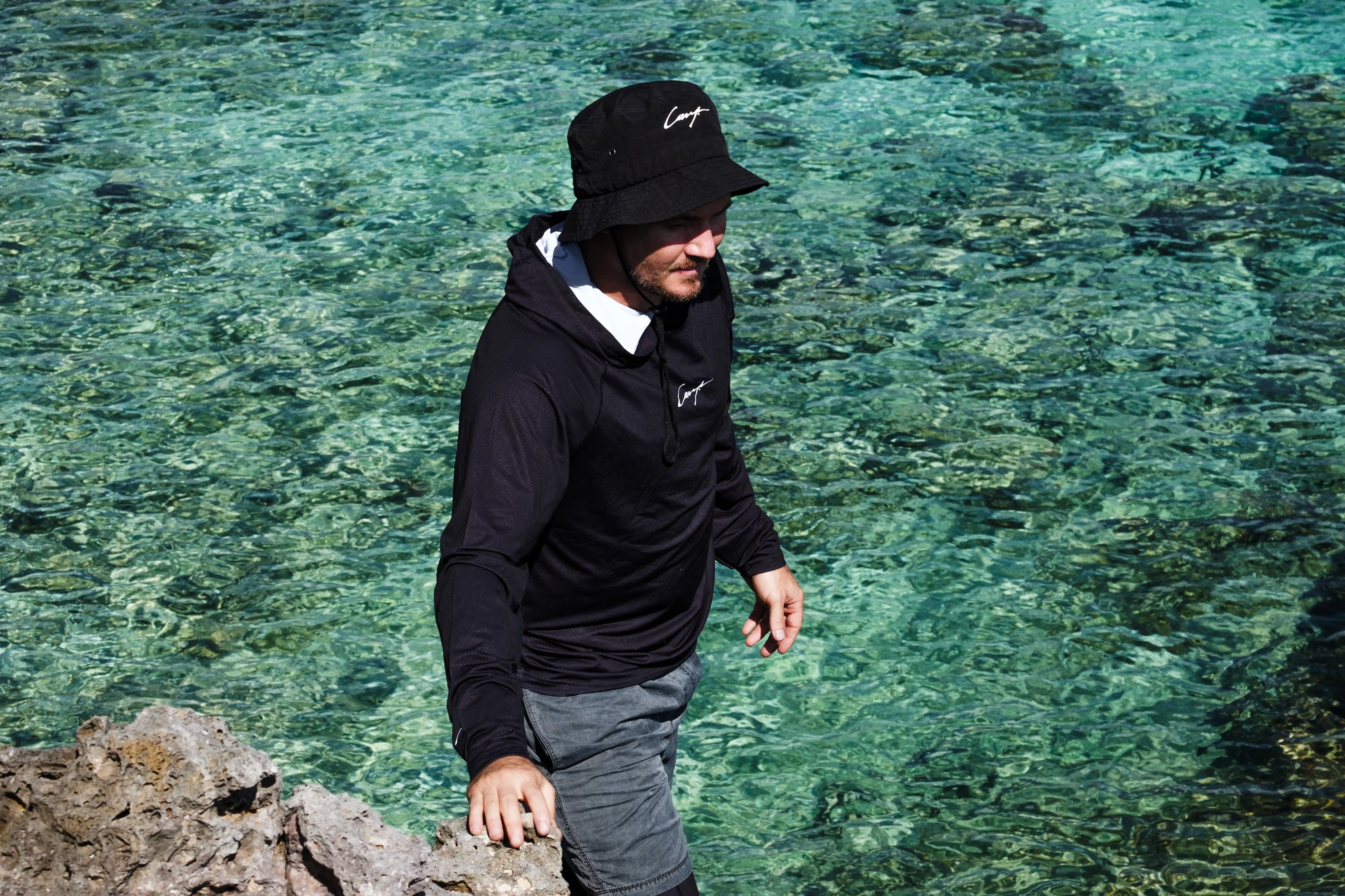 Adam Cavanagh wearing Cavy Fishing apparel – UV shirt